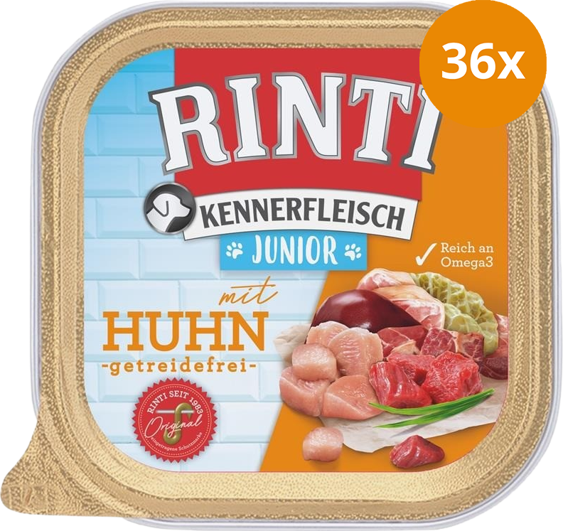 Rinti Kennerfleisch Schale Junior Huhn 300 g