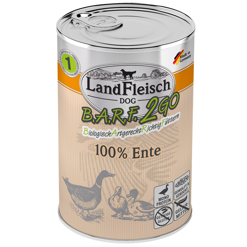 LandFleisch B.A.R.F.2GO Ente 400 g