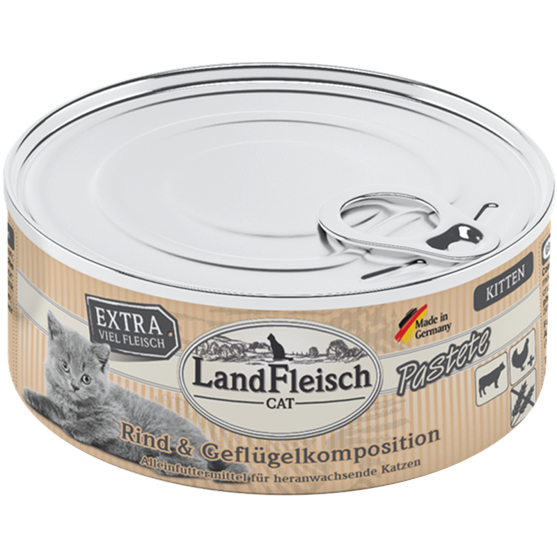 LandFleisch Kitten Pastete Rind & Geflügelkomposition 100 g