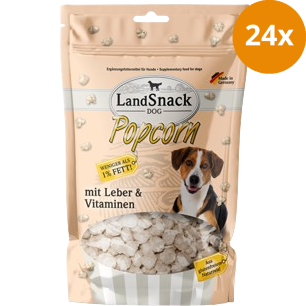 LandSnack Dog Popcorn mit Leber und Vitaminen 100 g