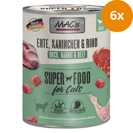 MAC's Cat Ente, Kaninchen, Rind 800 g