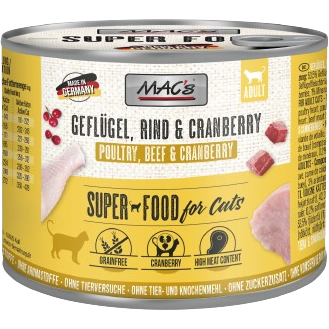 MAC's Cat Geflügel, Rind & Cranberry 200 g