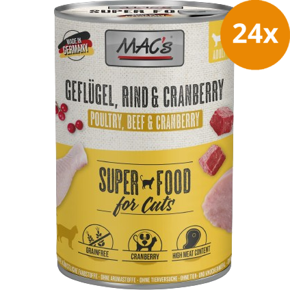 MAC's Cat Geflügel, Rind & Cranberry 800 g