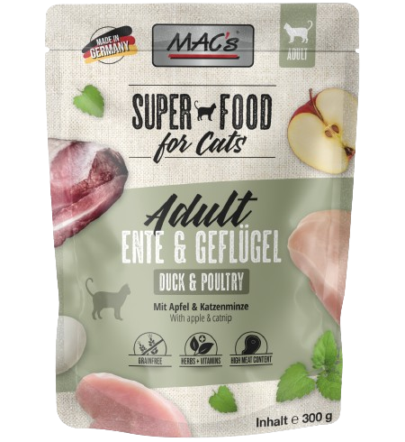 MAC's Cat Pouch Ente & Geflügel 300 g