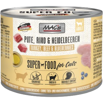 MAC's Cat Pute, Rind & Heidelbeeren 200 g