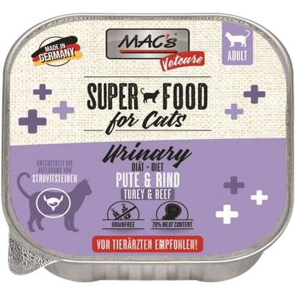 MAC's Cat Vetcare Urinary Pute & Rind 100 g