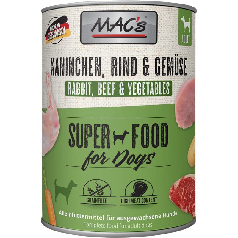 MAC's Dog Kaninchen, Rind & Gemüse 800 g
