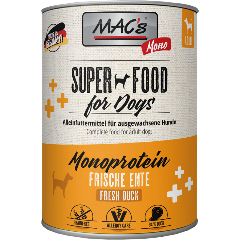 Kombipaket MAC's Dog Monoprotein Ente