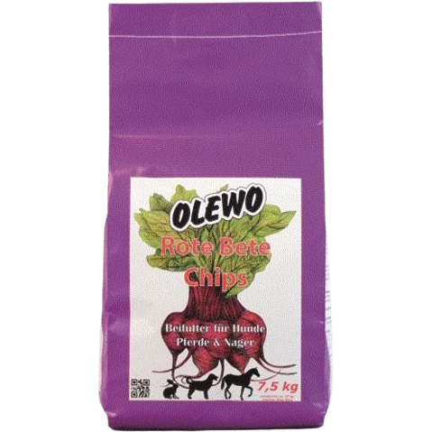 OLEWO Rote Bete-Chips für Hund, Pferd & Nager 7500 g
