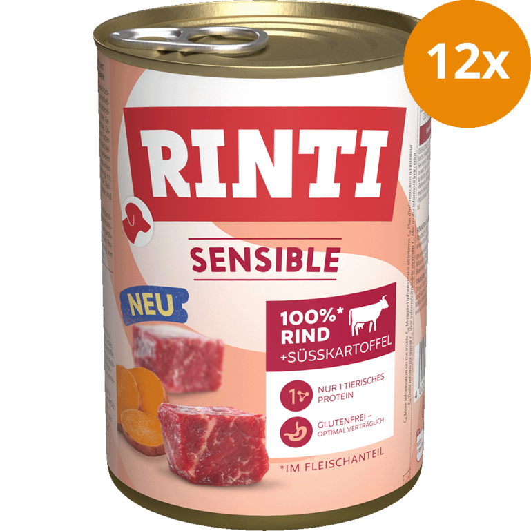 Rinti Dose Sensible Rind & Süßkartoffel 400 g