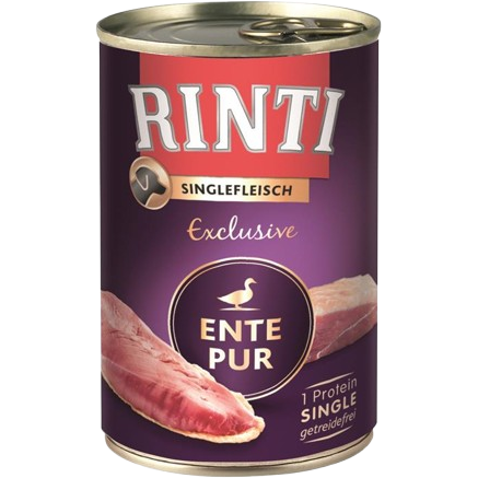 Rinti Dose Singlefleisch Exclusive Ente pur 400 g