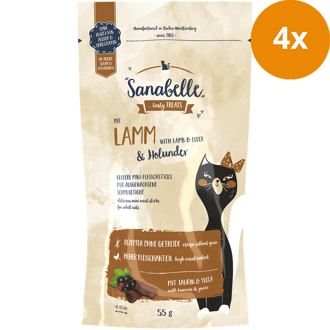 Sanabelle Snack Lamm & Holunder 55 g