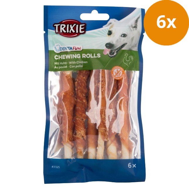 TRIXIE Denta Fun Mini-Kaurollen Huhn 120 g