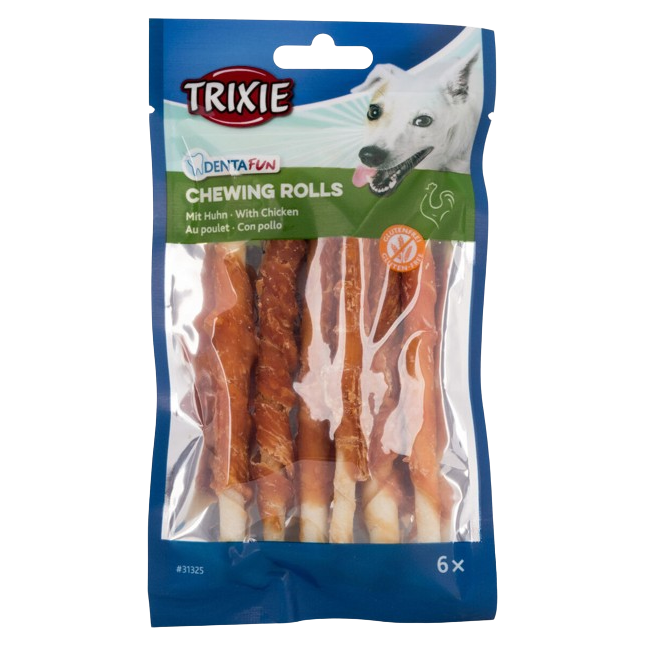 TRIXIE Denta Fun Mini-Kaurollen Huhn 120 g