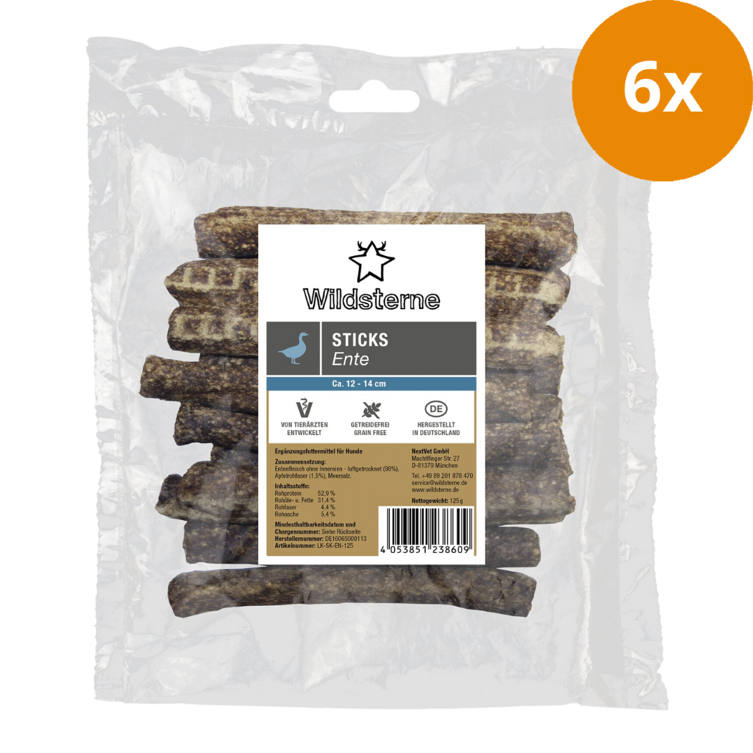 Wildsterne Sticks Ente 125 g